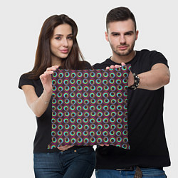 Подушка квадратная Циркуляция, цвет: 3D-принт — фото 2