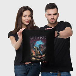 Подушка квадратная Quake Champions, цвет: 3D-принт — фото 2