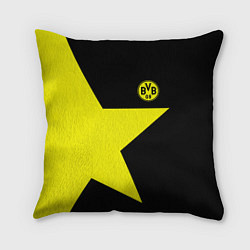Подушка квадратная FC Borussia Dortmund: Star, цвет: 3D-принт