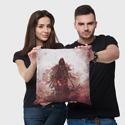 Подушка квадратная HellBlade, цвет: 3D-принт — фото 2