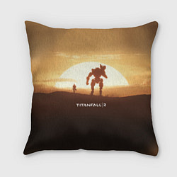 Подушка квадратная Titanfall 2: Sunrise, цвет: 3D-принт