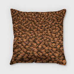 Подушка квадратная Имбирные печеньки, цвет: 3D-принт