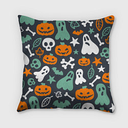 Подушка квадратная Halloween Monsters, цвет: 3D-принт