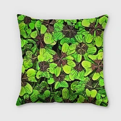 Подушка квадратная Clover pattern, цвет: 3D-принт