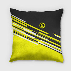 Подушка квадратная Borussia FC: Sport Line 2018, цвет: 3D-принт