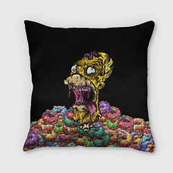 Подушка квадратная Zombie Homer, цвет: 3D-принт