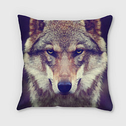 Подушка квадратная Angry Wolf, цвет: 3D-принт