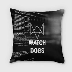 Подушка квадратная Watch Dogs: Hacker, цвет: 3D-принт