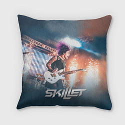 Подушка квадратная Skillet: Korey Cooper, цвет: 3D-принт