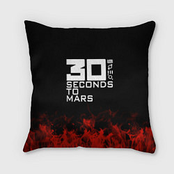 Подушка квадратная 30 Seconds to Mars: Red Flame, цвет: 3D-принт