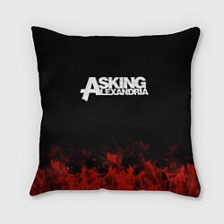 Подушка квадратная Asking Alexandria: Flame, цвет: 3D-принт