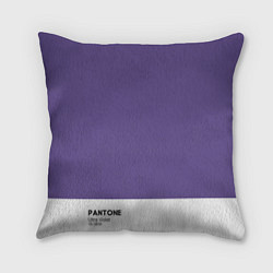 Подушка квадратная Pantone: Ultra Violet, цвет: 3D-принт