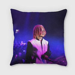 Подушка квадратная Lil Pump: Neon Style, цвет: 3D-принт