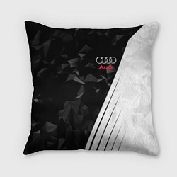 Подушка квадратная Audi: Black Poly, цвет: 3D-принт