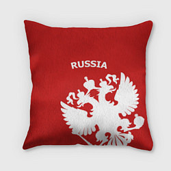 Подушка квадратная Russia: Red & White, цвет: 3D-принт