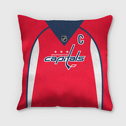 Подушка квадратная Washington Capitals: Ovechkin Red, цвет: 3D-принт