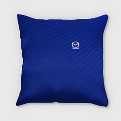Подушка квадратная Mazda: Blue Sport, цвет: 3D-принт