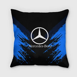 Подушка квадратная Mercedes-Benz: Blue Anger, цвет: 3D-принт