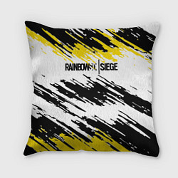 Подушка квадратная Rainbow Six Siege: Yellow, цвет: 3D-принт