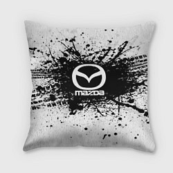 Подушка квадратная Mazda: Black Spray, цвет: 3D-принт