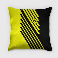 Подушка квадратная FC BVB 09 Sport, цвет: 3D-принт