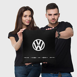 Подушка квадратная Volkswagen: Black Abstract, цвет: 3D-принт — фото 2