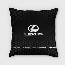 Подушка квадратная Lexus: Black Abstract, цвет: 3D-принт
