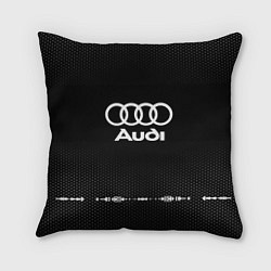 Подушка квадратная Audi: Black Abstract, цвет: 3D-принт