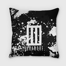 Подушка квадратная Paramore: Black & White, цвет: 3D-принт