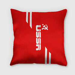 Подушка квадратная USSR: Red Sport, цвет: 3D-принт