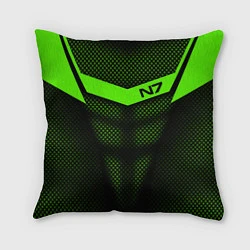 Подушка квадратная N7: Green Armor, цвет: 3D-принт