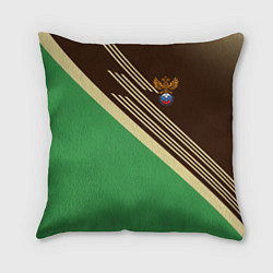 Подушка квадратная Российский футбольный союз, цвет: 3D-принт