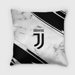 Подушка квадратная Juventus, цвет: 3D-принт