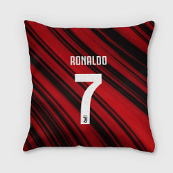 Подушка квадратная Ronaldo 7: Red Sport, цвет: 3D-принт