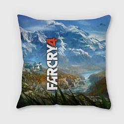 Подушка квадратная Far Cry 4: Ice Mountains, цвет: 3D-принт