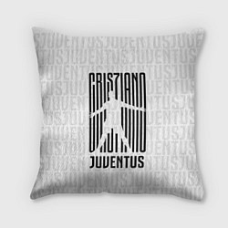 Подушка квадратная Cris7iano Juventus, цвет: 3D-принт