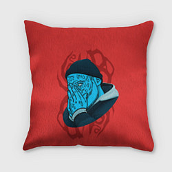Подушка квадратная Jeembo Grime, цвет: 3D-принт