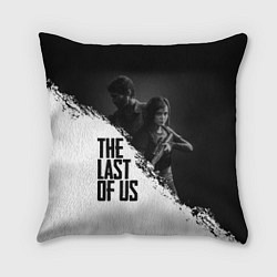 Подушка квадратная The Last of Us: White & Black, цвет: 3D-принт