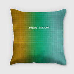 Подушка квадратная Imagine Dragons: Evolve Grid, цвет: 3D-принт