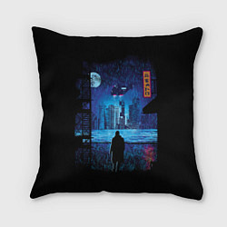 Подушка квадратная Blade Runner: Dark Night, цвет: 3D-принт
