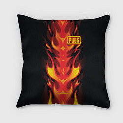 Подушка квадратная PUBG: Hell Flame, цвет: 3D-принт
