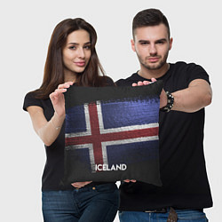Подушка квадратная Iceland Style, цвет: 3D-принт — фото 2
