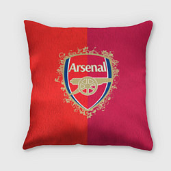 Подушка квадратная FC Arsenal - emblem, цвет: 3D-принт