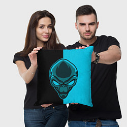 Подушка квадратная Space Alien, цвет: 3D-принт — фото 2