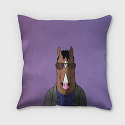 Подушка квадратная Конь БоДжек, цвет: 3D-принт