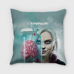 Подушка квадратная I-ZOMBIE large, цвет: 3D-принт