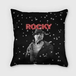 Подушка квадратная Old Rocky, цвет: 3D-принт