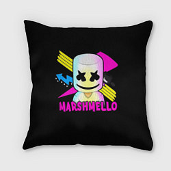 Подушка квадратная Marshmello DJ, цвет: 3D-принт