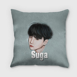 Подушка квадратная BTS Suga, цвет: 3D-принт