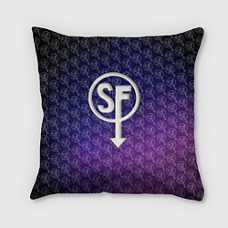 Подушка квадратная Sally Face: Violet SF, цвет: 3D-принт